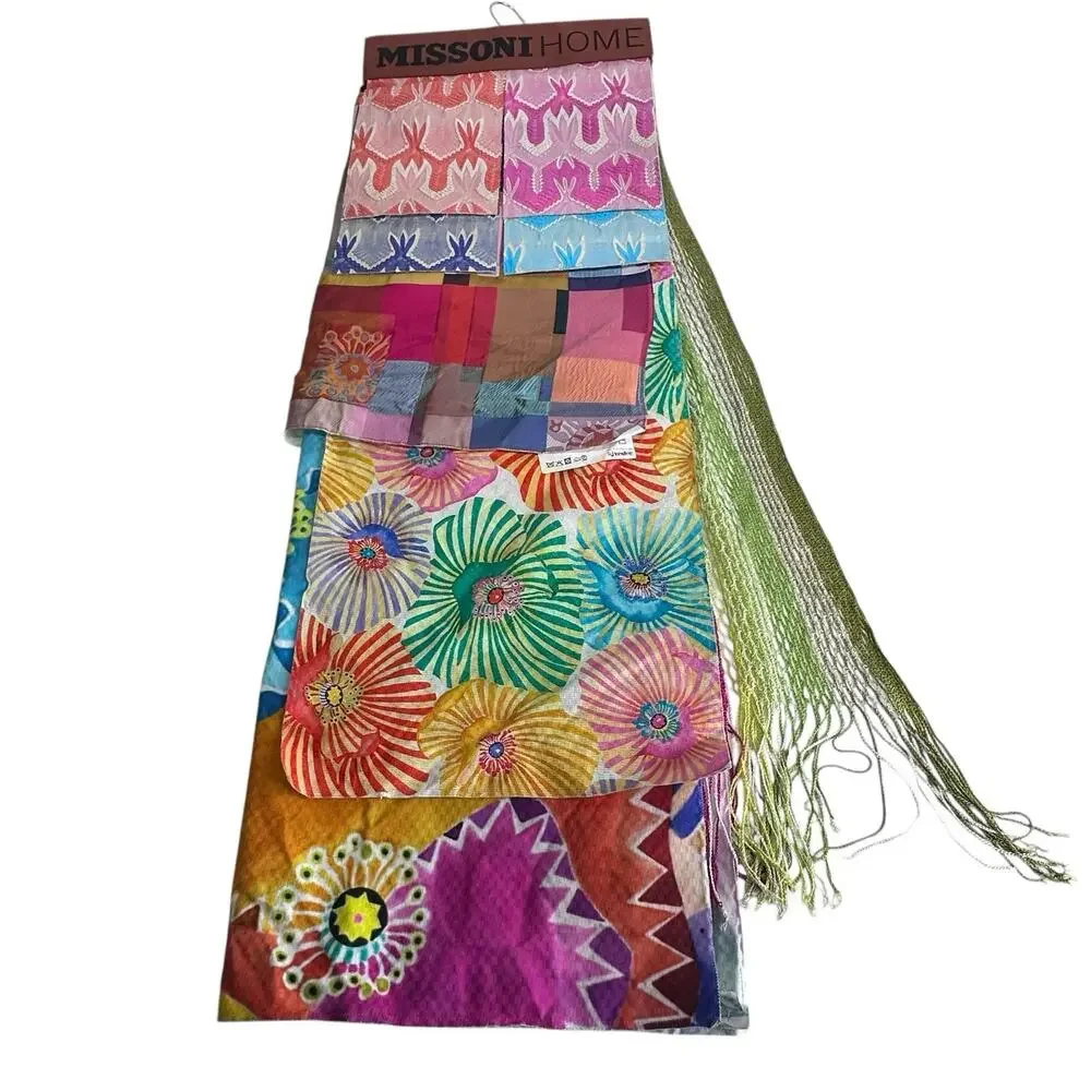 Missoni Home Hanging Bright Geometric Floral Fabric Sample